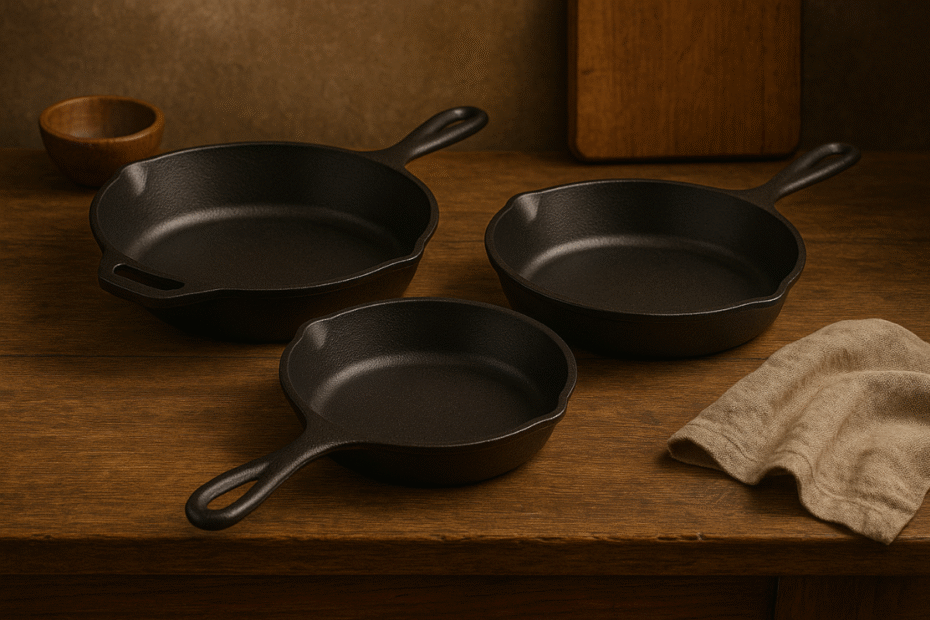 Frigideiras de Ferro Fundido: Como Escolher o Tamanho Ideal para sua Cozinha